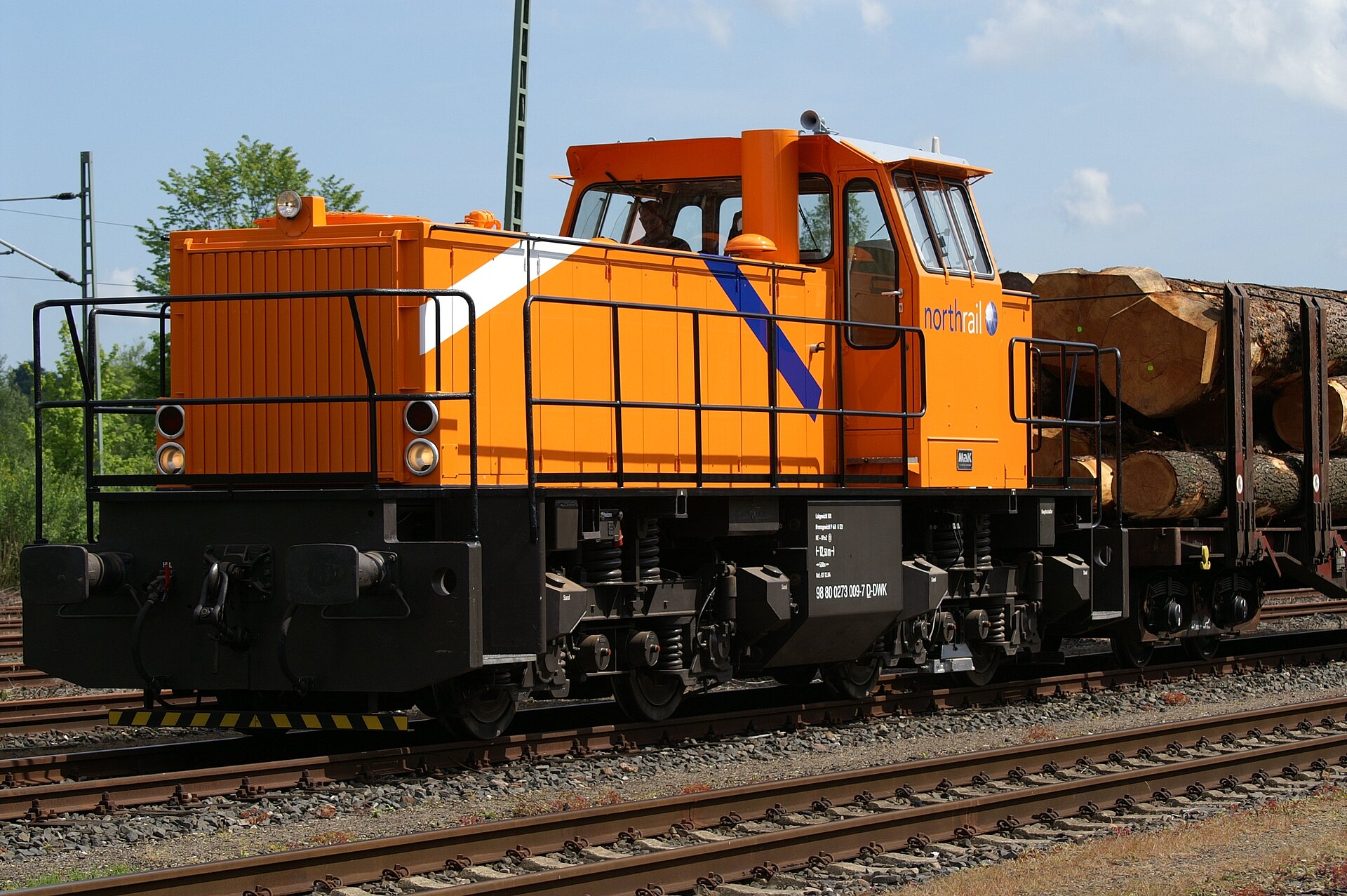Lok von northrail im Einsatz in Kiel