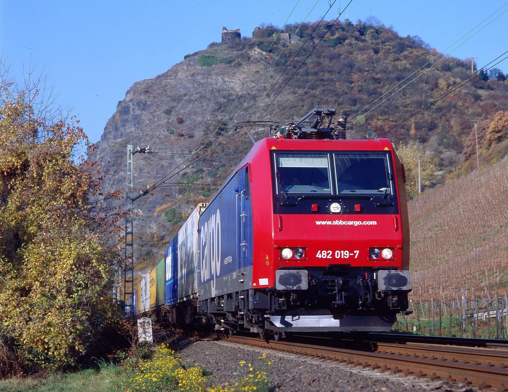 SBB-Güterzug im Rheintal