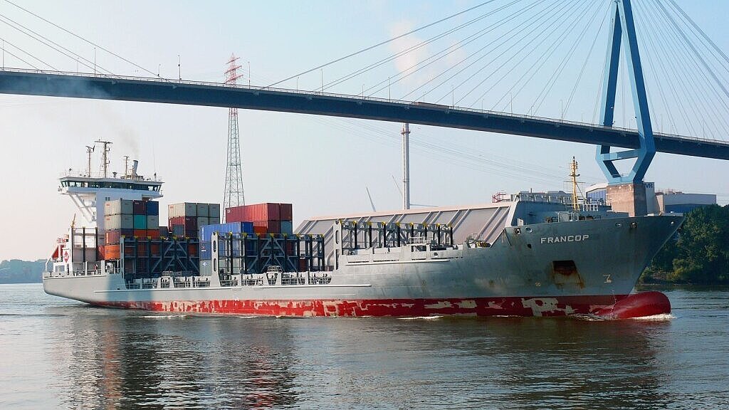 Unifeeder bedient mit „Francop“ (822 TEU) wöchentlich Szczecin, Gdansk und Gdynia. Foto: Andreas
