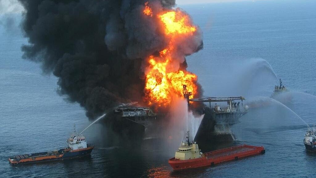 "Deepwater Horizon" ist im April 2010 explodiert und anschließend gesunken. Foto: US Coast Guard
