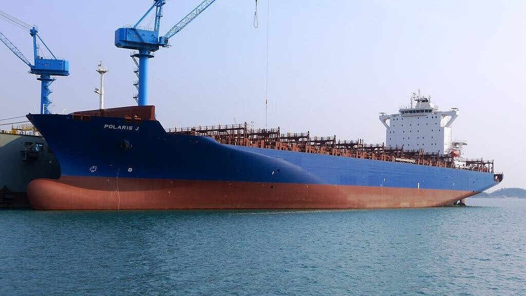 Die an MSC vercharterte „Polaris J“ trägt auf 13,50 Metern Tiefgang 61 660 Tonnen Die an MSC vercharterte „Polaris J“ trägt auf 13,50 Metern Tiefgang 61 660 Tonnen