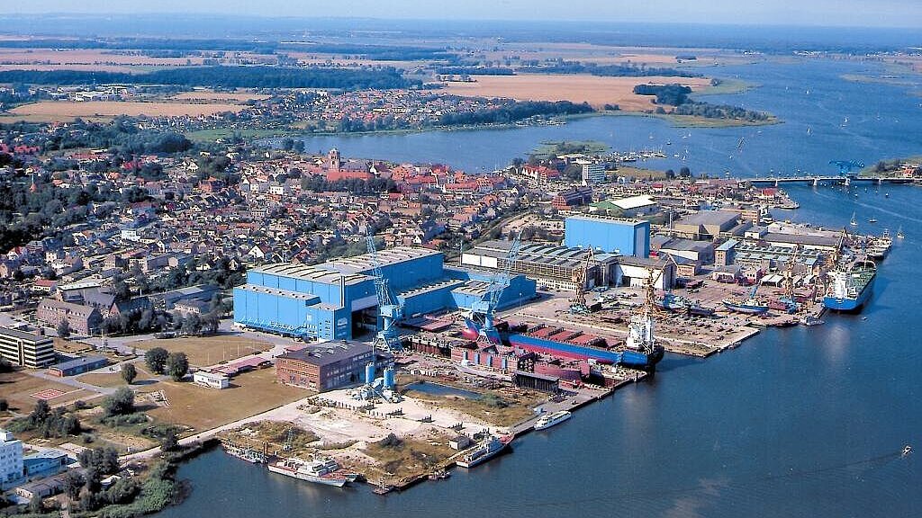Es gibt viele Interessenten für die Peene-Werft. Foto: P+S Werften Es gibt viele Interessenten für die Peene-Werft. Foto: P+S Werften