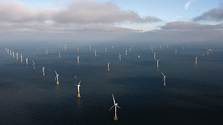 Windkraftanlagen im Windpark