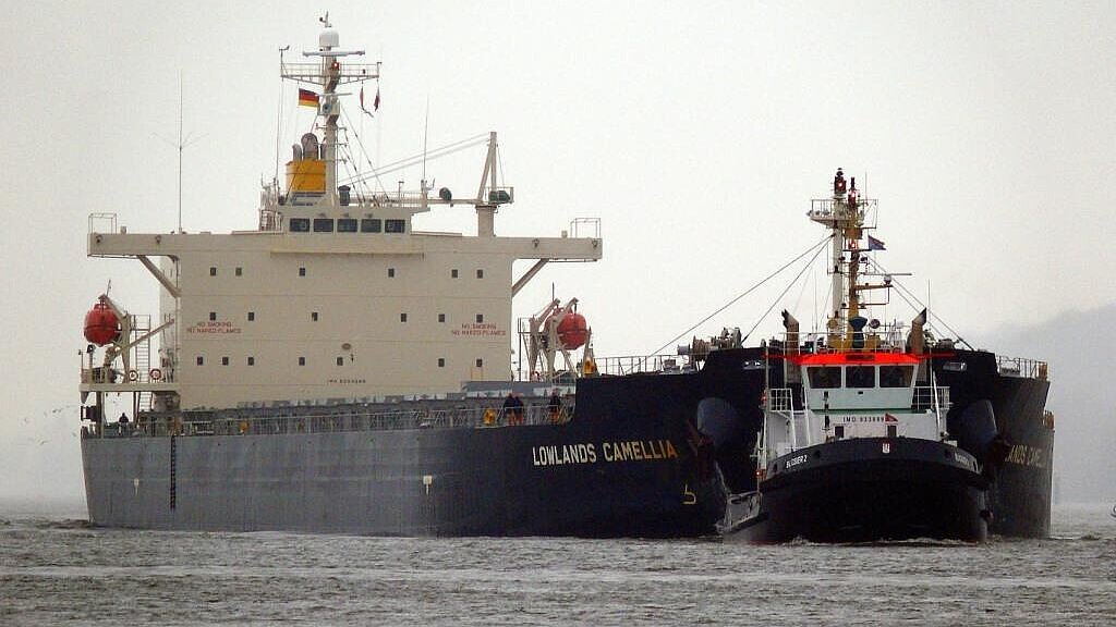Panamax-Bulker "Lowlands Camellia". Foto: Andreas