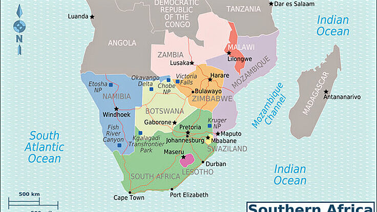 Karte Südafrika Karte Südafrika
