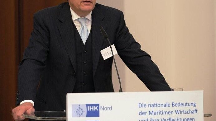 Otto: „Insgesamt wird fast die Hälfte des Umsatzes der Schiffbau- und Offshore-Industrie in küstenfernen Bundesländern erbracht". Foto: IHK Nord Otto: „Insgesamt wird fast die Hälfte des Umsatzes der Schiffbau- und Offshore-Industrie in küstenfernen Bundesländern erbracht". Foto: IHK Nord