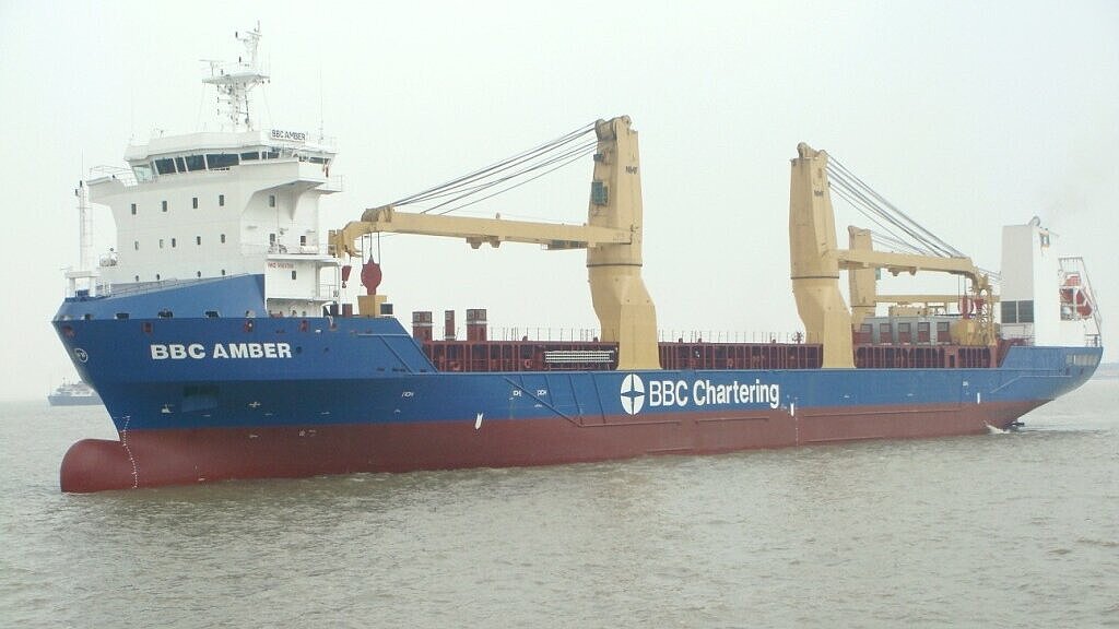Die Jungfernreise der „BBC Amber“ führt von drei asiatischen Häfen nach Westafrika. Foto: Bockstiegel Reederei Die Jungfernreise der „BBC Amber“ führt von drei asiatischen Häfen nach Westafrika. Foto: Bockstiegel Reederei