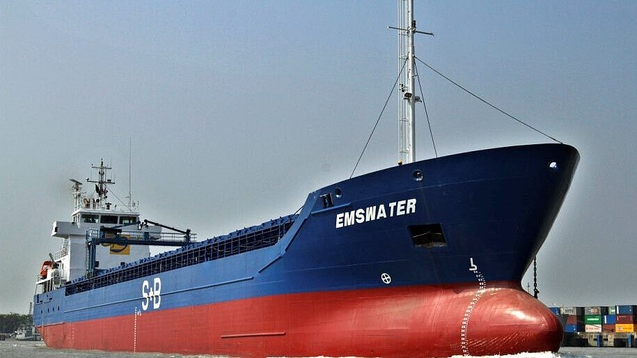 An S+B verchartert: Der letzte Neubau „Emswater“. Foto: Grona Shipping