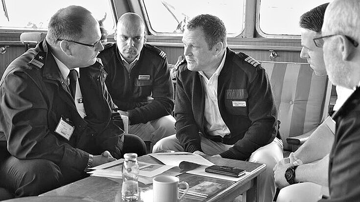 Briefing auf der AIDAcara Briefing auf der AIDAcara