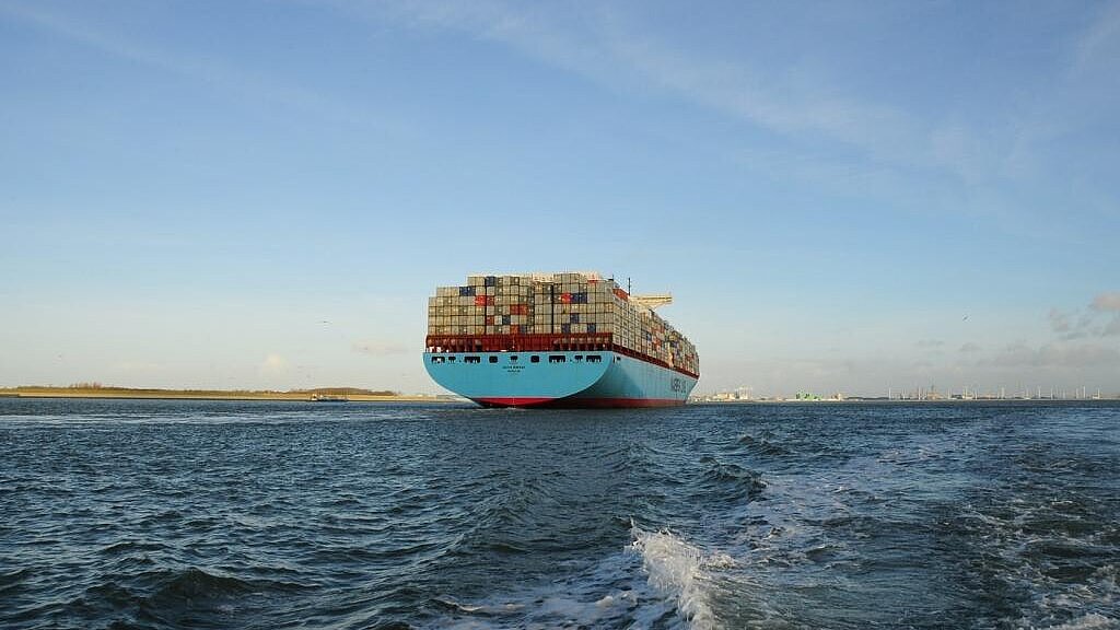 Die Reederei Maersk fährt rote Zahlen ein. Foto: Port of Antwerp Die Reederei Maersk fährt rote Zahlen ein. Foto: Port of Antwerp