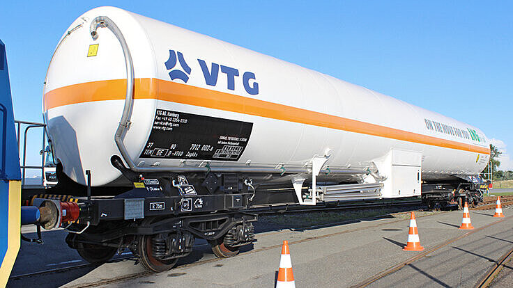 Nahaufnahme des Spezialwaggons Nahaufnahme des Spezialwaggons