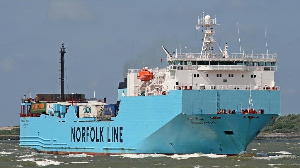 Neuer Einsatz für die „Anglia Seaways“, ex „Maersk Anglia“. Foto: Hasenpusch Neuer Einsatz für die „Anglia Seaways“, ex „Maersk Anglia“. Foto: Hasenpusch