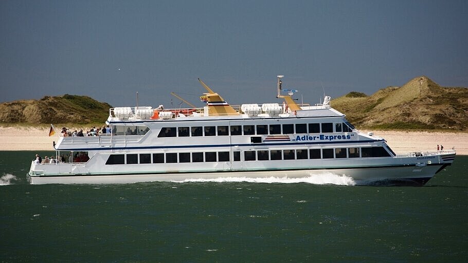 Die MS Adler-Express ist das Flaggschiff der Adler-Schiffe-Flotte. Foto: Adler-Schiffe Die MS Adler-Express ist das Flaggschiff der Adler-Schiffe-Flotte. Foto: Adler-Schiffe