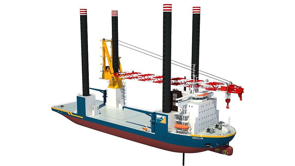 Die insolvente Sietas-Werft baut derzeit am ersten Offshore-Errichterschiff für Van Oord. Grafik: Sietas Die insolvente Sietas-Werft baut derzeit am ersten Offshore-Errichterschiff für Van Oord. Grafik: Sietas