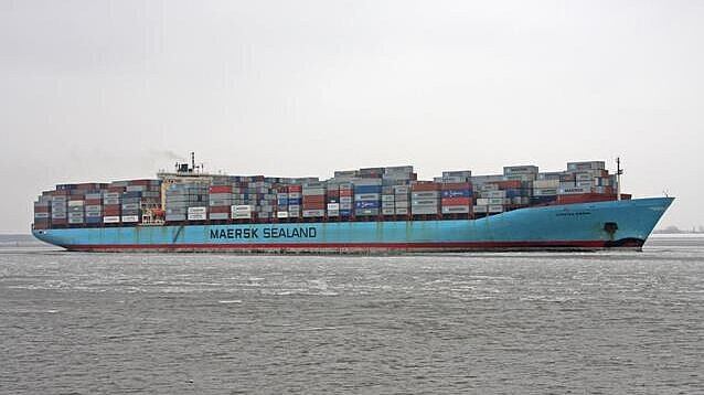 Die "Carsten Maersk" wird am 16. April in Bremerhaven erwartet. Foto: Hasenpusch Die "Carsten Maersk" wird am 16. April in Bremerhaven erwartet. Foto: Hasenpusch