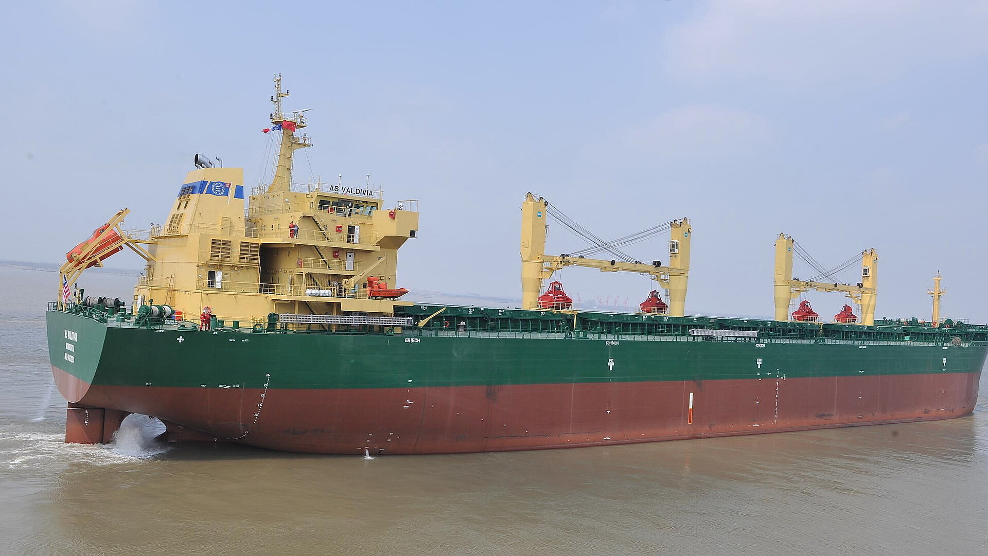 Ed&F Man Shipping beschäftigt die "AS Valdivia" zur Beförderung von Petrolkoks. Foto: Ahrenkiel