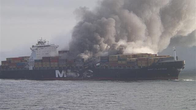 An Bord befinden sich auf Gefahrgüter. Foto: NSB An Bord befinden sich auf Gefahrgüter. Foto: NSB