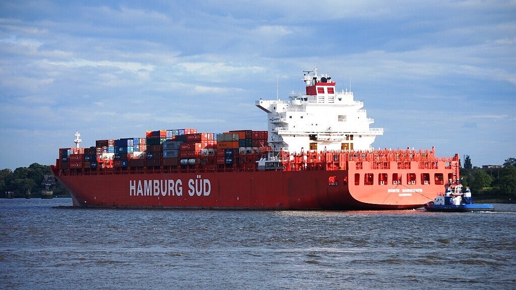 Auch die "Monte Sarmiento" von Hamburg Süd fährt im Pazifik-Verkehr. Foto: Mordhorst Auch die "Monte Sarmiento" von Hamburg Süd fährt im Pazifik-Verkehr. Foto: Mordhorst