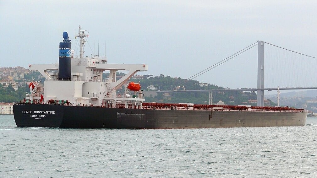 Der Capesize-Bulker „Genco Constantine“ wurde 2008 bei Imabari Shipbuilding gebaut. Foto: Hasenpusch