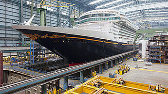Disney Fantays in der Papenburger Meyer Werft. Foto Meyer Werft