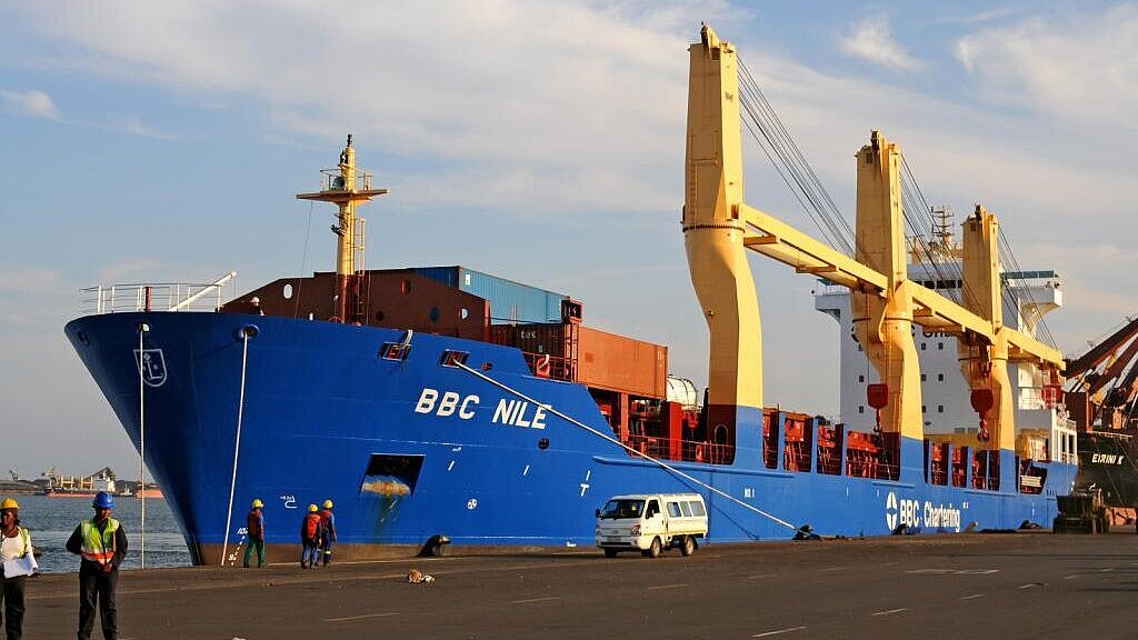Der Mehrzweckfrachter "BBC Nile" wurde in diesem Jahr abgeliefert. Foto: Hasenpusch Der Mehrzweckfrachter "BBC Nile" wurde in diesem Jahr abgeliefert. Foto: Hasenpusch