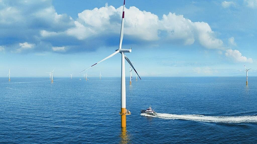 Beim Gicon-SOF handele es sich um ein Stahltragwerk mit Auftriebskörpern, das über Seile am Meeresboden verankert wird. Archivfoto: EnBW Beim Gicon-SOF handele es sich um ein Stahltragwerk mit Auftriebskörpern, das über Seile am Meeresboden verankert wird. Archivfoto: EnBW