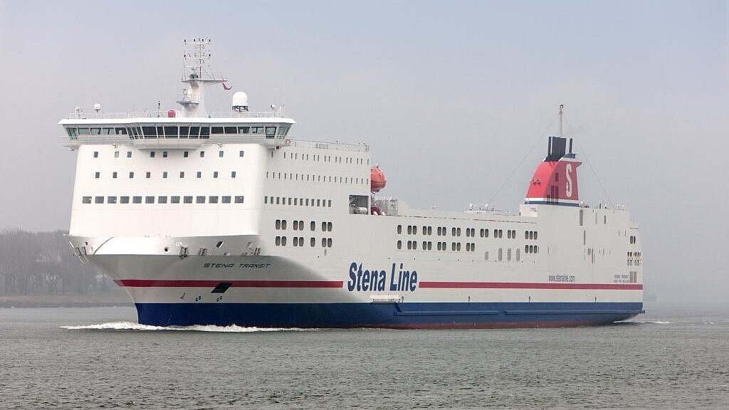 Der 212 Meter lange Neubau „Stena Transit“ kostete 110 Millionen Euro. Foto: Stena Line Der 212 Meter lange Neubau „Stena Transit“ kostete 110 Millionen Euro. Foto: Stena Line