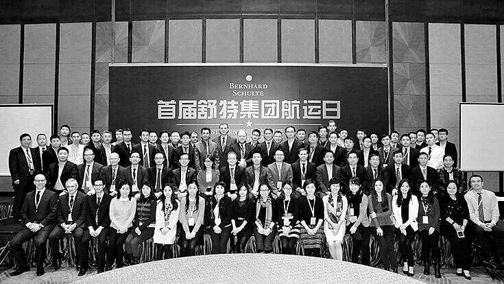 China Shipping Day Gruppenfoto